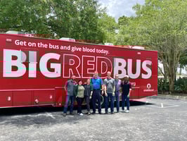 Big Red Bus comes to Matern's Office!